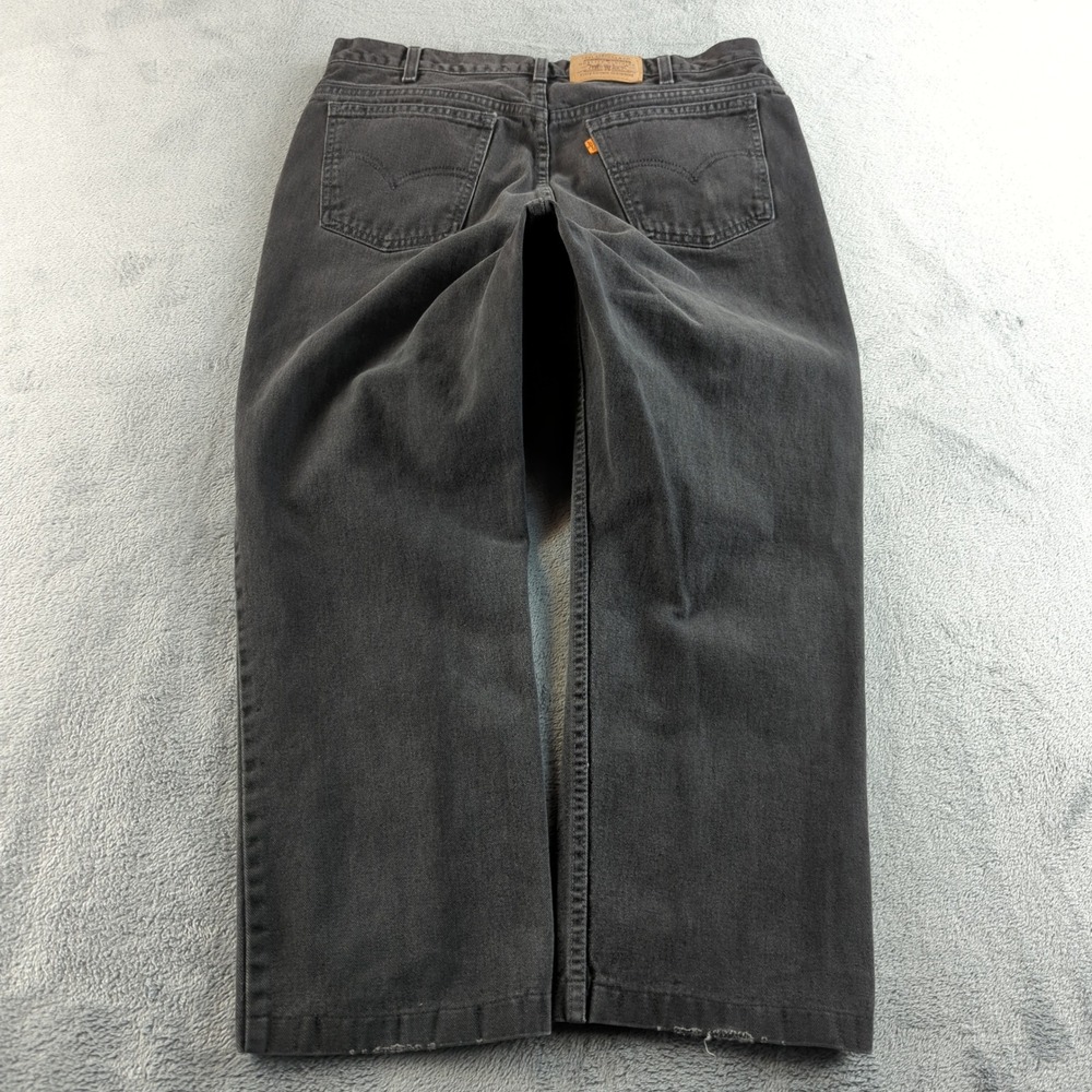 Vintage 90s‎ Levis Orange Tab Jeans 36 (Fits 34x25) Black Faded Grunge Skater
